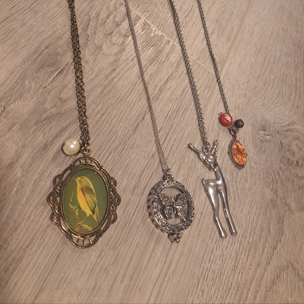 4 vintage inspired necklaces